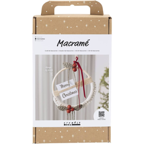 Creativ Company Craft Kit - Macramé, Christmas Wreath