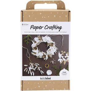 Creativ Company Craft Kit - Paper Crafting, White Wreath