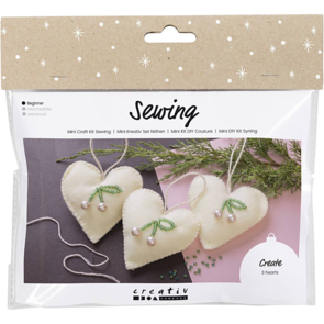 Creativ Company Mini Craft Kit Sewing, Hearts