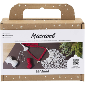 Creativ Company Mini Craft Kit - Macramé, Santa Claus
