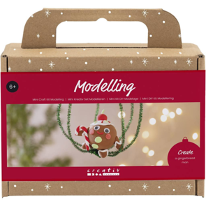 Creativ Company Mini Craft Kit - Modelling, Gingerbread Man