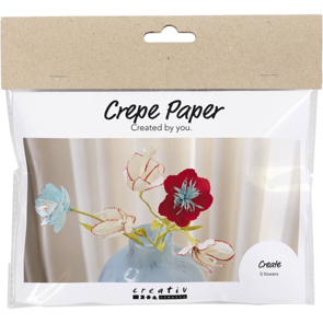 Creativ Company Mini Craft Kit - Crepe Paper, Crepe Flowers
