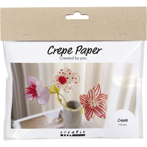 Creativ Company Mini Craft Kit - Crepe Paper, Flowers