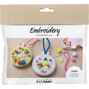Creativ Company Mini Craft Kit - Embroidery, Imagination