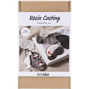 Creativ Company Craft Kit - Resin Casting, Black & White