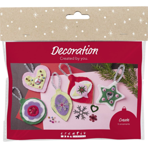 Creativ Company Mini Craft Kit - Decoration, Felt Christmas Decorations