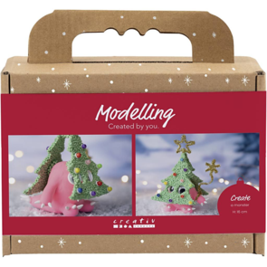 Creativ Company Mini Craft Kit - Modelling, Christmas Tree Monster