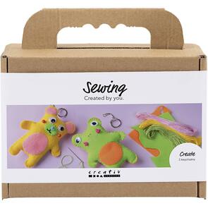 Creativ Company Mini Craft Kit - Sewing, Frog & Teddy