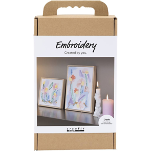 Creativ Company Craft Kit - Embroidery, Pastel Colours