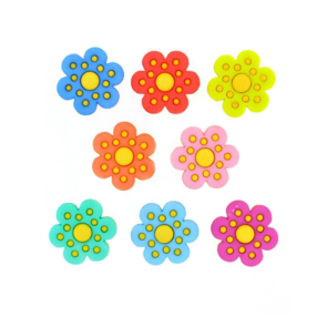 Dress It Up Buttons - Polka Dot Flowers