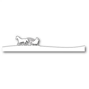Memory Box Dies - Horse Sleigh Landscape