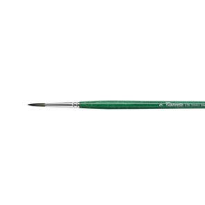 Tintoretto 370 Smeraldo Synthetic - Round Brush, Long Handle