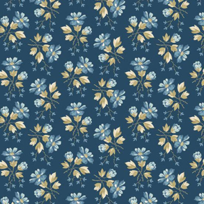 Laundry Basket Quilts Special Delivery -  Night Apple Blossoms