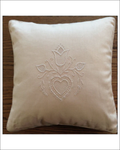 The Kiwi Stitch & Knit Co Schwalm Heart Cushion Pattern