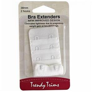 Trendy Trims Bra Extenders 38mm with 2 hooks