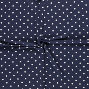 Nooteboom Cotton Jersey - Printed Dots #11810 - Colour 068 - Dark Grey