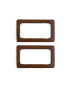 Circulo Rectangular Wooden Handle