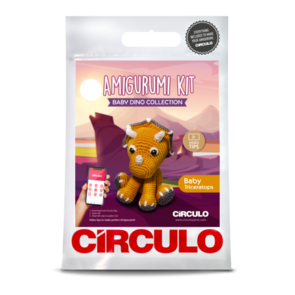Circulo Amigurumi Kit (BABY DINOS) Baby Triceratops
