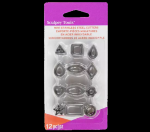 Sculpey Mini Metal Cutters 12pc