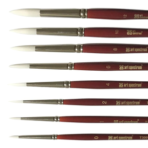 Art Spectrum Series T300 White Taklon - Round