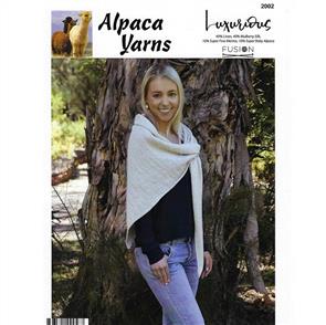 Alpaca Yarns 2002 Easy Wrap - Knitting Pattern / Kit