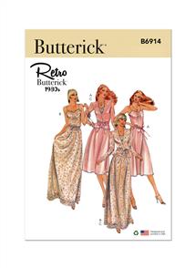 Butterick Pattern 6914 Misses' Vintage Dress and Jacket