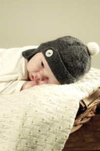Lisa F BC45 - 4ply Aviator Hat - Knitting Pattern / Kit