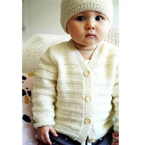 Lisa F Baby Cakes BC81 Augusta Cardi and Hat - Knitting Pattern / Kit