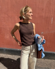 Petite Knit Bea Top - Knitting Pattern / Kit