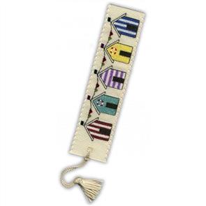 Textile Heritage Bookmark Cross Stitch Kit - Beach Huts