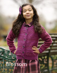 West Yorkshire Spinners Colourlab DK Twist - Blossom Cardigan - Knitting Pattern / Kit