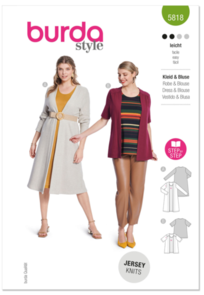 Burda Sewing Pattern 5818 Misses' Dress & Blouse