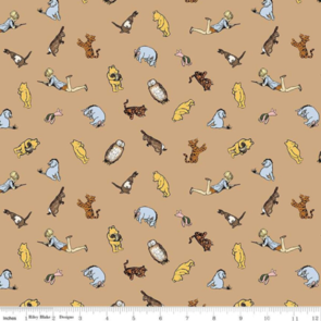 Riley Blake Winnie The Pooh -  Characters Brown