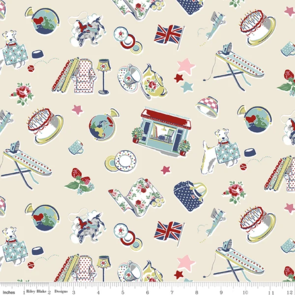 Riley Blake Cath Kidson Signature Collection  || Icons - Cream