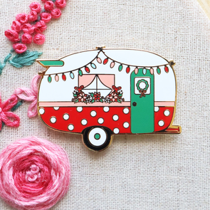 Flamingo Toes Needle Minder - Christmas Camper