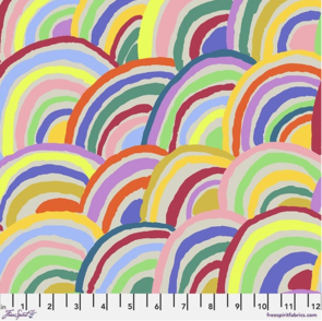 Free Spirit Kaffe Fassett Rainbows - Grey || February 2022