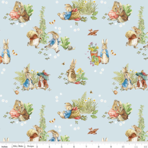 Riley Blake Peter Rabbit and Benjamin Bunny - Main - Blue