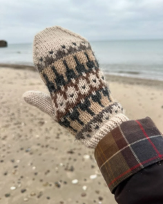 Petite Knit Celeste Mittens - Knitting Pattern / Kit