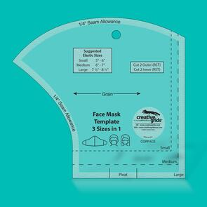 Creative Grids Face Mask Template 3 Sizes in 1