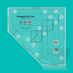 Creative Grids Pineapple Trim Tool for 6, 8 or 10in Finished Blocks Quilt Ruler