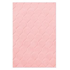 Sizzix Multi-Level Textured Embossing Folder - Fan Tiles