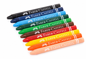 Faber-Castell Jumbo Wax Crayons - Pack of 10