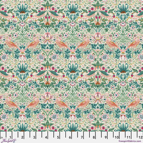 Free Spirit Morris & Co || Bedford Park -  Lawn || Mini Strawberry Thief - Mineral