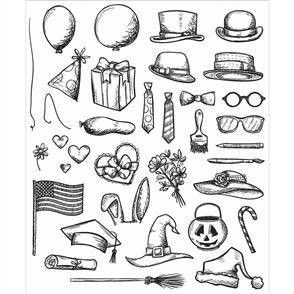 Stampers Anonymous Tim Holtz Stamp Set - Crazy Things