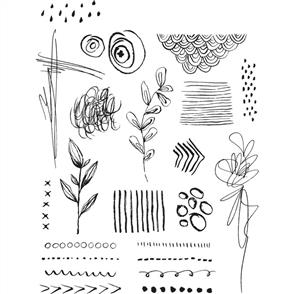 Stampers Anonymous Tim Holtz Stamp Set - Mini Media Marks
