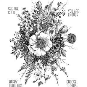Stampers Anonymous Tim Holtz Cling Stamps - Glorious Garden