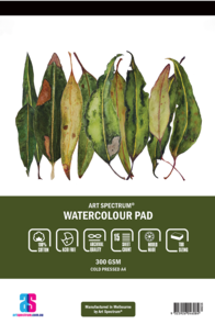 Art Spectrum 100% Cotton Watercolour Pad 300gsm Cold Pressed 15 Sheets
