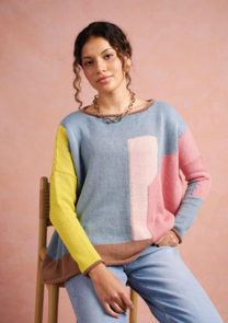 Rowan Knitting Pattern / Kit - Summerlite DK - Coloured Card Sweater
