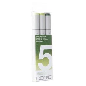 Copic Sketch Markers Set - Colour Fusion #5 Green