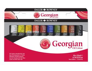 Daler Rowney Georgian Oil Intro Set 10X22ml Tubes